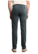 Thumbnail Pantalon chino en coton bleu vert à coupe droite pourvu de poches - Image 2