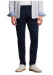 Thumbnail Pantalon chino en coton marine à coupe droite pourvu de poches - Image 2