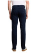 Thumbnail Pantalon chino en coton marine à coupe droite pourvu de poches - Image 3