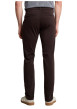 Thumbnail Pantalon chino en coton marron à coupe droite pourvu de poches - Image 2