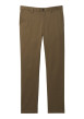 Thumbnail Pantalon chino en coton taupe coupe slim pourvu de poches italiennes