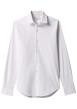 Thumbnail Chemise en coton blanche à coupe droite pourvue d'un col à revers