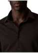 Thumbnail Chemise en coton mélangé noire à coupe droite pourvue d'un col à revers - Image 5