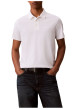 Thumbnail Polo en coton blanc à coupe droite pourvu d'un col à revers boutonné - Image 2