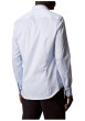 Thumbnail Chemise en coton bleue à coupe droite ornée d'un motif à rayures - Image 3