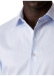 Thumbnail Chemise en coton bleue à coupe droite ornée d'un motif à rayures - Image 4