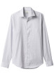 Thumbnail Chemise en coton blanche à coupe droite ornée d'un motif géométrique