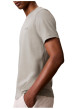 Thumbnail T-shirt en coton kaki à coupe droite pourvu d'un col rond en maille piquée - Image 5