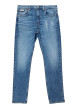 Thumbnail Jean en coton bleu avec une coupe slim muni d'un zip et d'un bouton