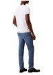 Thumbnail Jean en coton bleu avec une coupe slim muni d'un zip et d'un bouton - Image 3
