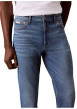 Thumbnail Jean en coton bleu avec une coupe slim muni d'un zip et d'un bouton - Image 6