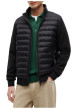 Thumbnail Blouson en coton mélangé noir à coupe ajustée pourvu d'un col montant - Image 2