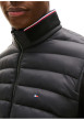 Thumbnail Blouson en coton mélangé noir à coupe ajustée pourvu d'un col montant - Image 4