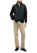 Thumbnail Blouson en coton mélangé noir à coupe ajustée pourvu d'un col montant - Image 5