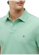 Thumbnail Polo en coton biologique vert à coupe ajustée pourvu d'un col boutonné - Image 4