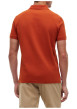 Thumbnail Polo en coton biologique orange à coupe ajustée pourvu d'un col boutonné - Image 3