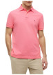 Thumbnail Polo en coton biologique rose à coupe ajustée pourvu d'un col boutonné - Image 2