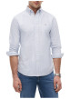 Thumbnail Chemise en coton ciel à rayures pourvue d'un col à revers boutonné - Image 2