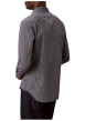 Thumbnail Chemise en coton bleue à carreaux avec une coupe ajustée et un col à revers - Image 3