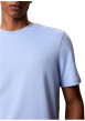 Thumbnail T-shirt en coton ciel uni avec une coupe droite et un col rond - Image 5