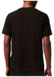 Thumbnail T-shirt en coton noir à imprimé avec une coupe droite et un col rond - Image 3