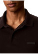 Thumbnail Polo en coton noir uni avec une coupe droite et un col à revers - Image 4