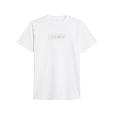 T-shirt en coton blanc à imprimé avec une coupe...