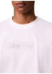 Thumbnail T-shirt en coton blanc à imprimé avec une coupe droite et un col rond - Image 4