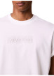 Thumbnail T-shirt en coton blanc à imprimé avec une coupe droite et un col rond - Image 5