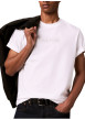 Thumbnail T-shirt en coton blanc à imprimé avec une coupe droite et un col rond - Image 6