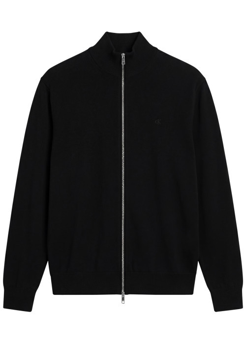 Gilet en laine noir uni avec une coupe ajustée...