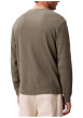 Thumbnail T-shirt kaki uni avec une coupe droite et des manches longues - Image 2