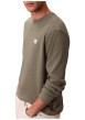 Thumbnail T-shirt kaki uni avec une coupe droite et des manches longues - Image 6