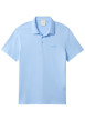 Thumbnail Polo en coton ciel uni avec une coupe droite et un col à revers