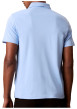 Thumbnail Polo en coton ciel uni avec une coupe droite et un col à revers - Image 3