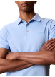Thumbnail Polo en coton ciel uni avec une coupe droite et un col à revers - Image 4