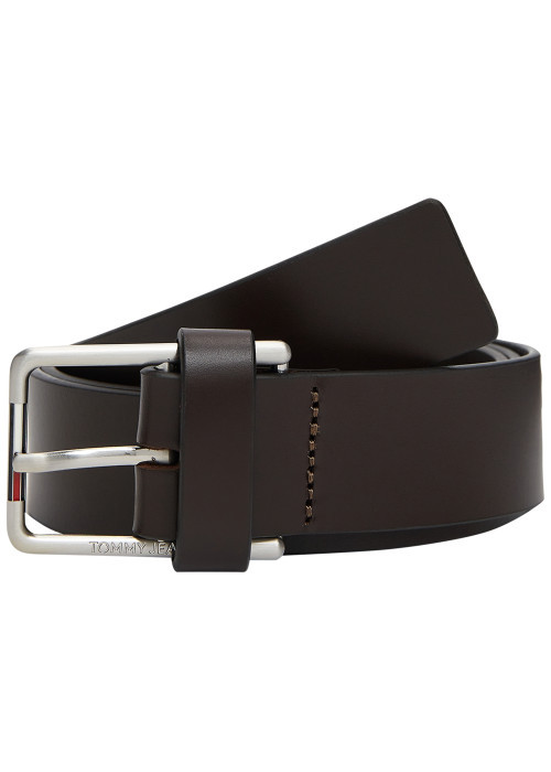 Ceinture en cuir de buffle marron pourvue d'une...
