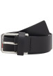 Thumbnail Ceinture en cuir de buffle noire pourvue d'une boucle ardillon rectangulaire