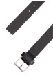 Thumbnail Ceinture en cuir de buffle noire pourvue d'une boucle ardillon rectangulaire - Image 2