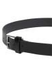 Thumbnail Ceinture en cuir de buffle noire pourvue d'une boucle ardillon rectangulaire - Image 3