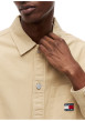 Thumbnail Surchemise en coton beige à coupe droite pourvue d'une fermeture boutonnée - Image 4
