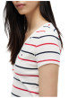 Thumbnail T-shirt en coton multicolore à coupe droite orné d'un motif à rayures - Image 4