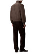 Thumbnail Veste Coupe vent kaki unie avec une coupe droite et un col montant - Image 3