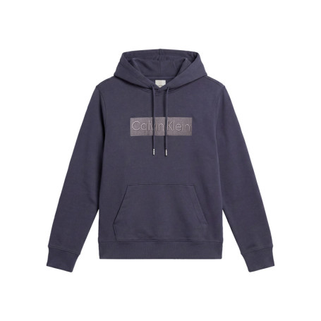 Sweat en coton marine uni avec une coupe droite...