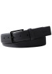Thumbnail Ceinture en cuir de vache noire unie avec une boucle à ardillon - Image 2
