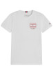 Thumbnail T-shirt en coton blanc à coupe droite pourvu d'un col rond et de manches courtes