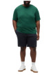 Thumbnail T-shirt en coton vert à coupe ajustée pourvu d'un col rond et de manches courtes - Image 5