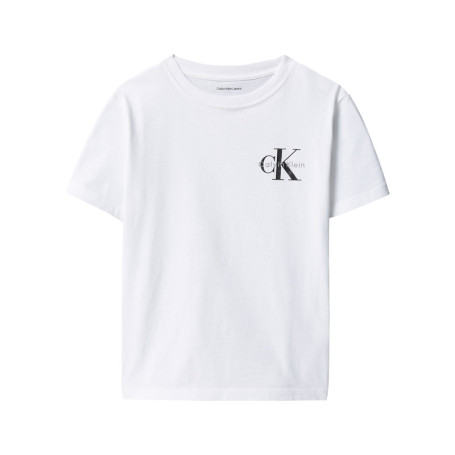 T-shirt en coton blanc uni avec une coupe...