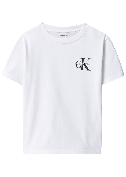 T-shirt en coton blanc uni avec une coupe...