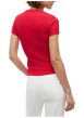 Thumbnail T-shirt en coton rouge pourvu d'une coupe ajustée et d'un col rond - Image 3